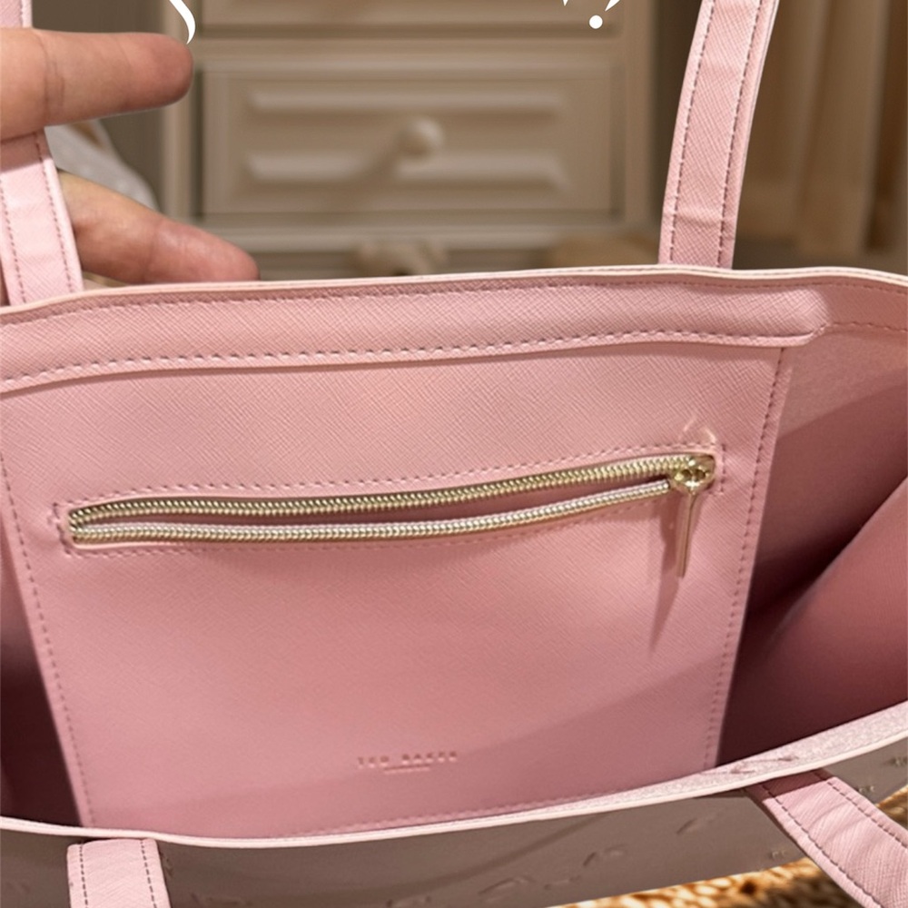 Ted Baker Light Pink Studded Tote - Picture 7 of 7